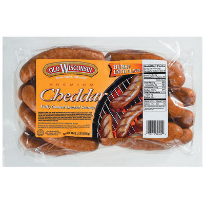 Smoked Cooked 48 Oz Premium Cheddar Smoked Sausage 32300