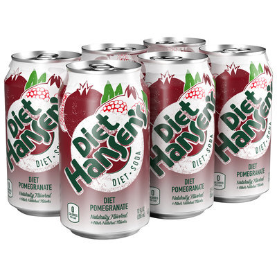 Diet Hansen's® Premium Diet Pomegranate Soda 6-12 fl. oz. Cans