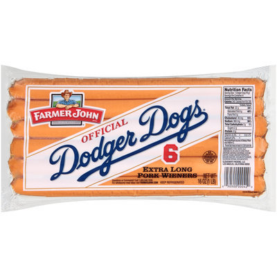 Farmer John™ Official Dodger Dogs® Extra Long Pork Wieners 6 ct. Pack