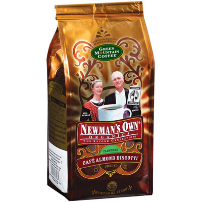 Newman's Own Organics Cafe Almond Biscotti Flavored Ground Coffee