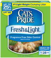 Cat's Pride Fresh & Light Premium Clumping Multi-Cat Scoopable Cat Litter 21 Lb Box