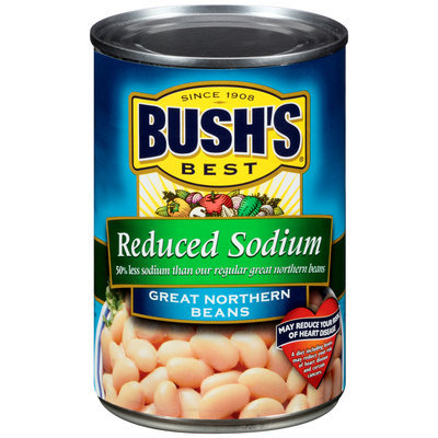 Bush's Best® Reduced Sodium Great Northern Beans 15.8 oz. Can