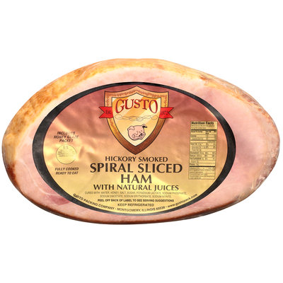 Hickory Smoked Spiral Sliced Ham with Natural Juices