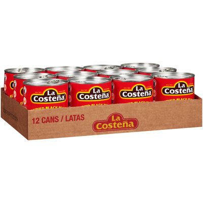 La Costena® Refried Black Beans 12-28.9 oz. Cans