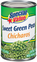 Special Value Sweet Green Peas 15 Oz Can