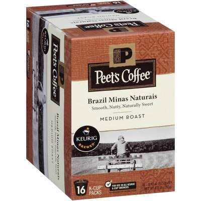 Peet's Coffee® Brazil Minas Naturais Medium Roast Coffee 16-0.43 oz. Single Serve Cups