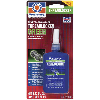Permatex® 29040 Penetrating Grade Green Carded Threadlocker 1.22 Oz Peg