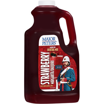 Major Peters'® Strawberry Margarita/Daiquiri Alcohol Free Cocktail Mix 64 fl. oz. Jug
