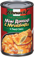 Schnucks Mini & Meatballs In Tomato Sauce Ravioli 15 Oz Can