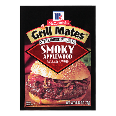 McCormick® Grill Mates® Smoky Applewood Steakhouse Burgers Seasoning Mix