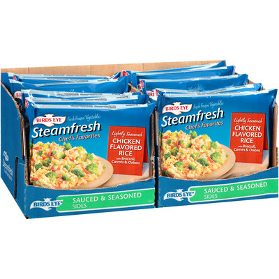 Birds Eye® Steamfresh® Chef's Favorites Chicken Flavored Rice with Broccoli Carrots & Onions 6 ct Display