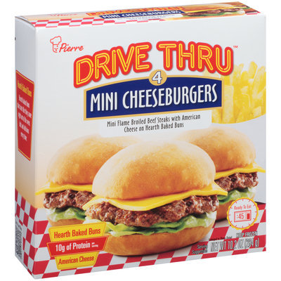 Pierre™ Drive Thru™ Mini Cheeseburgers 4 ct Box