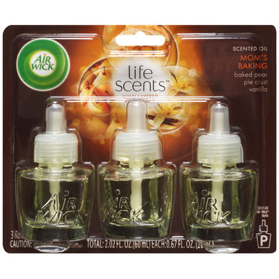 Air Wick® Life Scents™ Mom's Baking Scented Oil Air Freshener Refills 3-0.67 fl. oz. Bottles