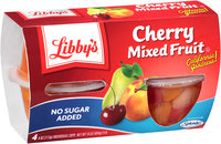 Libby's® No Sugar Added Cherry Mixed Fruit 4 ct Cups