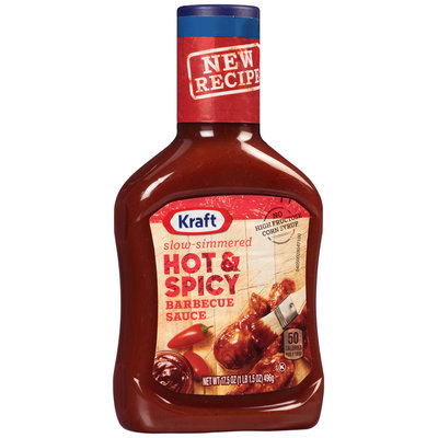 Kraft Hot & Spicy Barbecue Sauce 17.5 oz. Bottle
