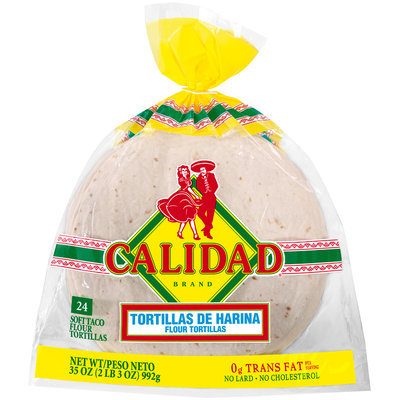 Calidad® Soft Taco Flour Tortillas 24 ct. Bag