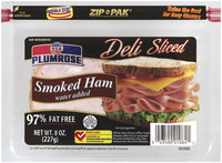 PLUMROSE Water Added 97% Fat Free Smoked Ham 8 OZ ZIP PAK