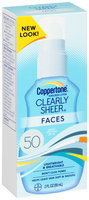 Coppertone® Clearly Sheer® Faces Broad Spectrum SPF 50 Sunscreen Lotion 2 fl. oz. Box