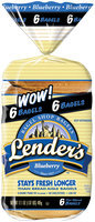 Lender's Refrigerated Blueberry Bagels 17.1 Oz Bag