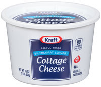 Kraft Small Curd 2% Milkfat Lowfat Cottage Cheese 16 oz. Tub