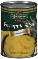 Haggen Slices In 100% Pineapple Juice No Sugar Added Pineapple 20 Oz Can