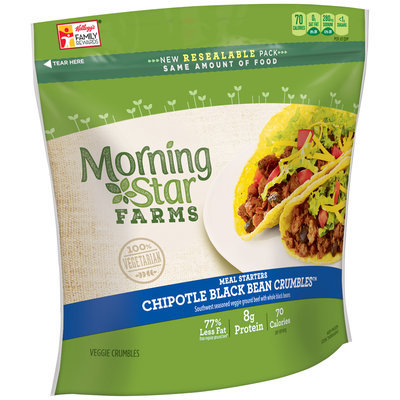 Morning Star Farms® Meal Starters® Chipotle Black Bean Crumbles™ Veggie Crumbles 12 oz. Box