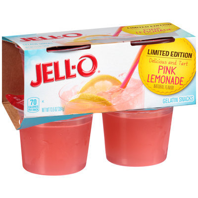 JELL-O Pink Lemonade Gelatin Snacks