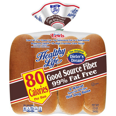 Healthy Life® Wheat Special Recipe Hot Dog Buns 8 ct. Bag