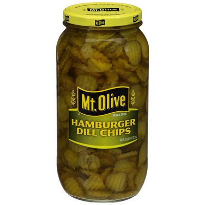 Mt. Olive Hamburger Dill Chips Pickles 80 fl. oz. Jar