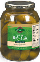 Haggen Baby Dills Fresh Pack Pickles 46 Fl Oz Jar