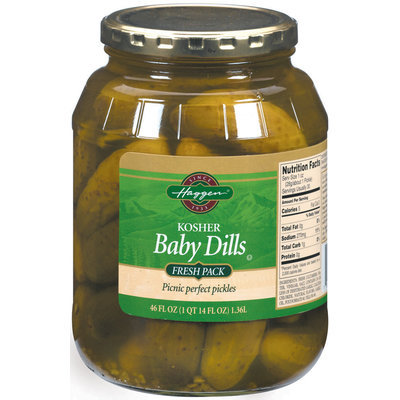 Haggen Baby Dills Fresh Pack Pickles 46 Fl Oz Jar