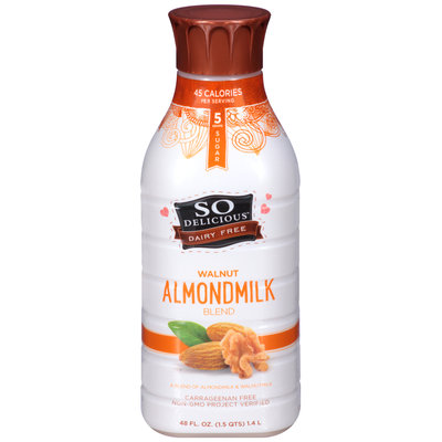 So Delicious™ Dairy Free Walnut Almondmilk Blend 48 fl. oz. Plastic Bottle