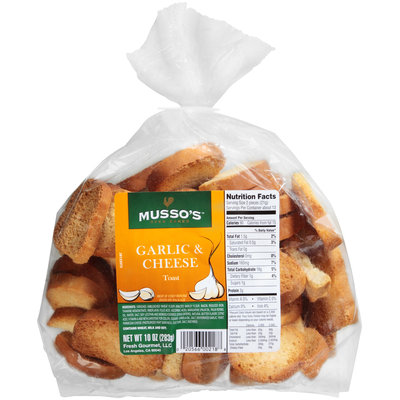 Musso’s™ Oven Baked Garlic & Cheese Toast 10 oz. Bag