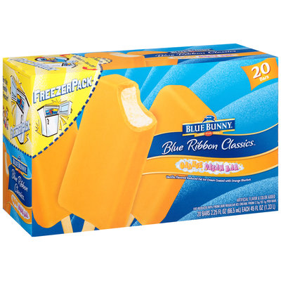 Blue Bunny Blue Ribbon Classics Orange Dream Bar Ice Cream