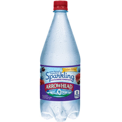 Arrowhead Sparkling Mountain Spring Water, Acai-Blueberry-Pomegranate
