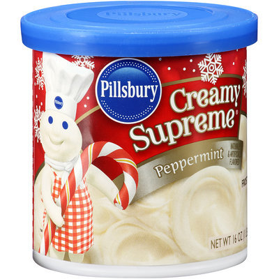Pillsbury Creamy Supreme® Peppermint Frosting 15.6 oz. Canister