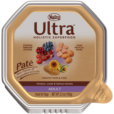 Nutro® Ultra™ Adult Pate Chicken, Lamb & Salmon Entree Dog Food 3.5 oz. Tray