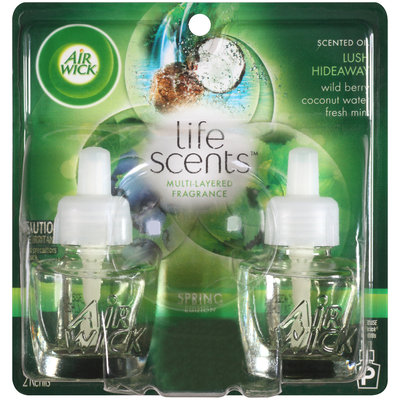 Air Wick® Life Scents™ Lush Hideaway Scented Oil Air Freshener Refills 2-0.67 fl. oz. Bottles