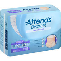 ADUF30 Attends® Discreet Women's Medium Underwear 20 ct Pack