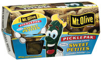 Mt. Olive Sweet Petites No Sugar Added 3.7 Oz Cups Pickle Pak 4 Ct Sleeve