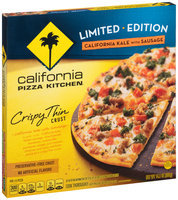 CALIFORNIA PIZZA KITCHEN Limited Edition Crispy Thin Crust California Kale with Sausage Pizza 14.1 oz. Box