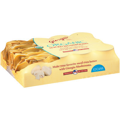 Giorgio Organic Sliced Mushrooms 12-4 oz. Cans