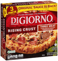 DIGIORNO Rising Crust Three Meat Pizza 3-29.8 oz. Box