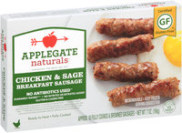 Applegate Naturals® Gluten-Free Chicken & Sage Breakfast Sausage 7 oz. Box