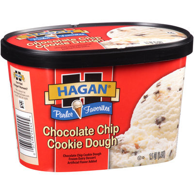 Hagan® Parlor Favorites™ Chocolate Chip Cookie Dough Ice Cream 1.5 qt. Carton