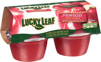 Lucky Leaf® Strawberry Fruit 'N Sauce 4-4 oz. Cups