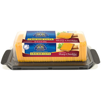 Crystal Farms® Cracker Cuts Wisconsin Sharp Cheddar Cheese 10 oz. Brick