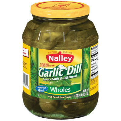 Nalley Garlic Dill Wholes Pickles 46 Oz Jar