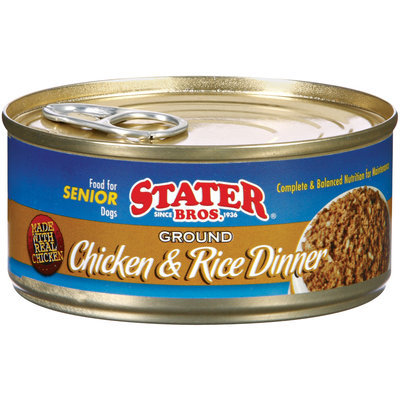 Stater Bros. Ground Chicken & Rice Dinner Dog Food 5.5 Oz Can