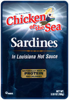 Chicken of the Sea® In Louisiana Hot Sauce Sardines 3.53 oz.